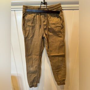 FAIR PLAY ALL IS FAIR Size 28 Tan Pants Joggers with Elastic Waist